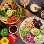 buddha bowl dish with vegetables legumes top view आहार और पोषण: एक संपूर्ण मार्गदर्शिका