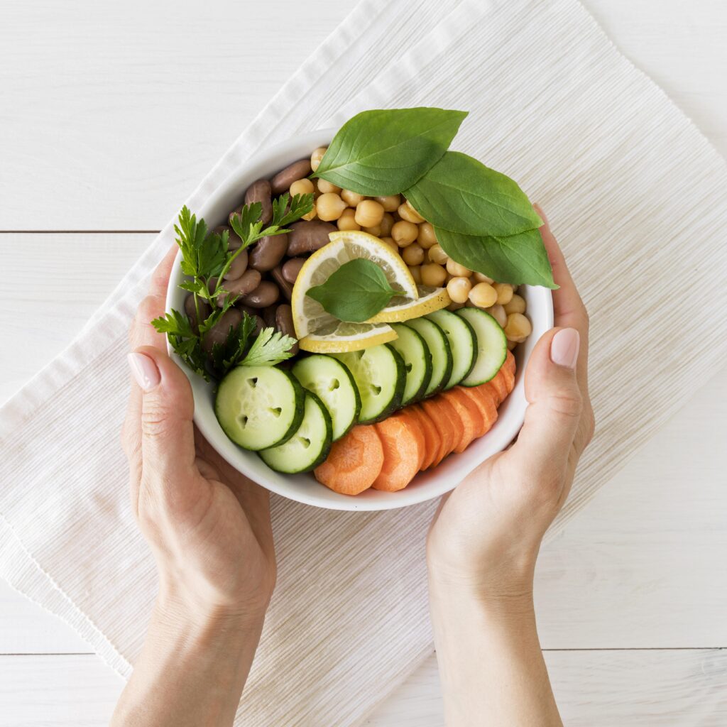 आहार और पोषण: एक संपूर्ण मार्गदर्शिका 5 19/05/2025 flat lay delicious healthy food concept आहार और पोषण: एक संपूर्ण मार्गदर्शिका